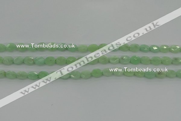 CBJ68 15.5 inches 7*9mm faceted oval jade gemstone beads