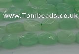 CBJ69 15.5 inches 6*8mm faceted rectangle jade gemstone beads