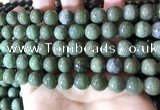 CBJ703 15.5 inches 10mm round green jade beads wholesale