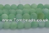 CBJ80 15.5 inches 4mm round matte jade gemstone beads wholesale