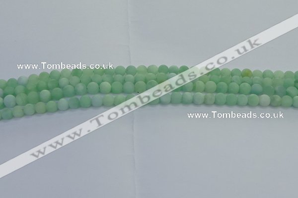 CBJ80 15.5 inches 4mm round matte jade gemstone beads wholesale