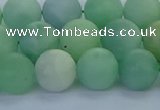 CBJ83 15.5 inches 10mm round matte jade gemstone beads wholesale