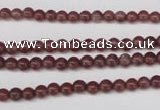 CBQ200 15.5 inches 4mm round strawberry quartz beads wholesale