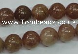 CBQ204 15.5 inches 12mm round strawberry quartz beads wholesale