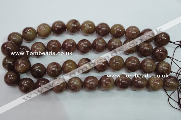 CBQ207 15.5 inches 18mm round strawberry quartz beads wholesale