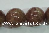 CBQ208 15.5 inches 20mm round strawberry quartz beads wholesale