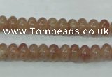 CBQ220 15.5 inches 5*8mm rondelle strawberry quartz beads