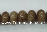 CBQ221 15.5 inches 10*16mm rondelle strawberry quartz beads