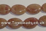 CBQ23 15.5 inches 15*20mm oval strawberry quartz beads wholesale