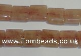 CBQ29 15.5 inches 12*12mm square strawberry quartz beads wholesale