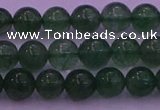 CBQ421 15.5 inches 6mm round green strawberry quartz beads