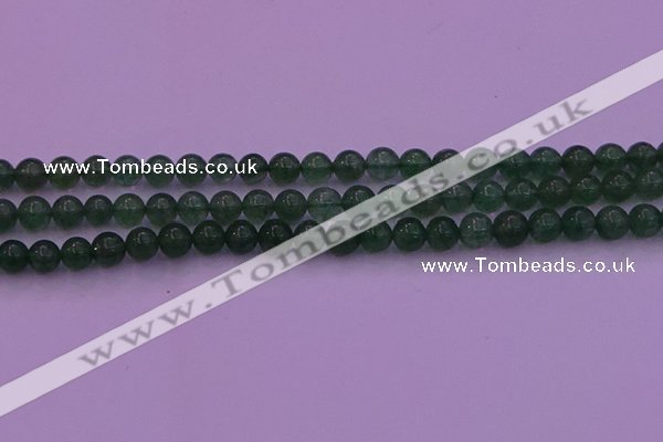 CBQ421 15.5 inches 6mm round green strawberry quartz beads