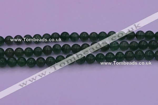 CBQ424 15.5 inches 9mm round green strawberry quartz beads