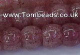 CBQ442 15.5 inches 12*16mm rondelle strawberry quartz beads
