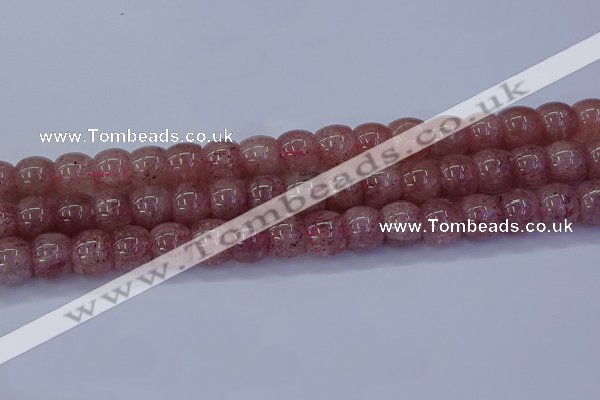 CBQ442 15.5 inches 12*16mm rondelle strawberry quartz beads