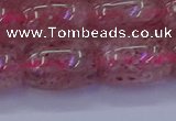CBQ450 15.5 inches 15*20mm drum strawberry quartz beads