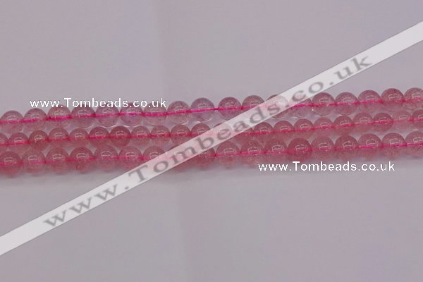 CBQ482 15.5 inches 8mm round strawberry quartz beads wholesale