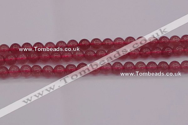 CBQ488 15.5 inches 10mm round strawberry quartz beads wholesale