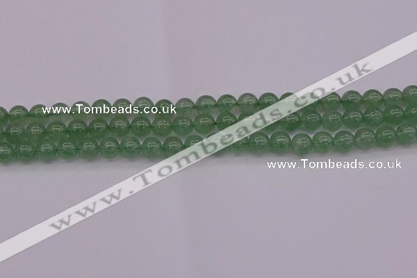 CBQ491 15.5 inches 6mm round green strawberry quartz beads