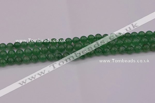 CBQ496 15.5 inches 6mm round green strawberry quartz beads