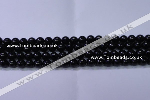 CBQ502 15.5 inches 8mm round natural black quartz beads