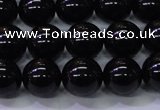 CBQ503 15.5 inches 10mm round natural black quartz beads