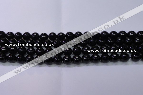 CBQ503 15.5 inches 10mm round natural black quartz beads