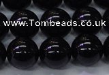 CBQ505 15.5 inches 14mm round natural black quartz beads