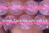 CBQ552 15.5 inches 8mm round strawberry quartz beads wholesale