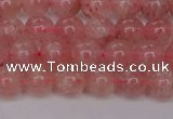 CBQ612 15.5 inches 8mm round natural strawberry quartz beads