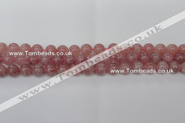 CBQ615 15.5 inches 14mm round natural strawberry quartz beads