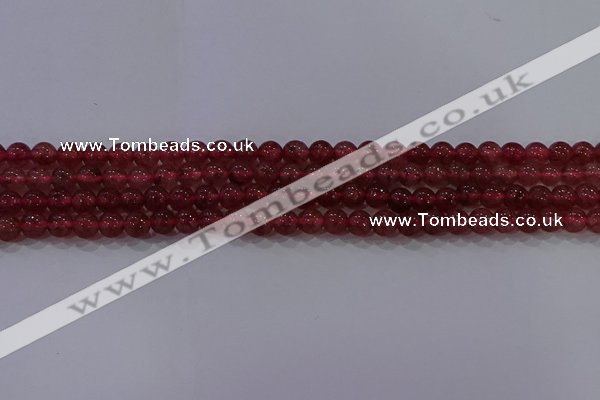 CBQ621 15.5 inches 6mm round strawberry quartz beads wholesale