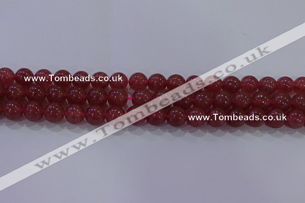 CBQ623 15.5 inches 10mm round strawberry quartz beads wholesale