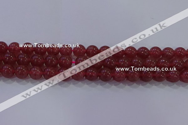 CBQ624 15.5 inches 12mm round strawberry quartz beads wholesale