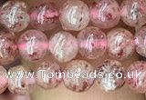 CBQ695 15.5 inches 4mm round strawberry quartz beads wholesale