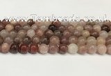 CBQ731 15.5 inches 10mm round strawberry quartz beads wholesale