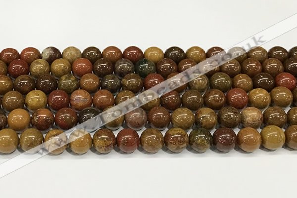 CBQ737 15.5 inches 8mm round red moss agate beads wholesale