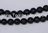 CBS02 15.5 inches 6mm round black stone beads wholesale