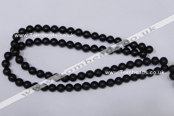 CBS03 15.5 inches 8mm round black stone beads wholesale