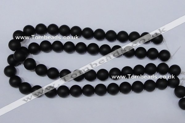 CBS04 15.5 inches 10mm round black stone beads wholesale