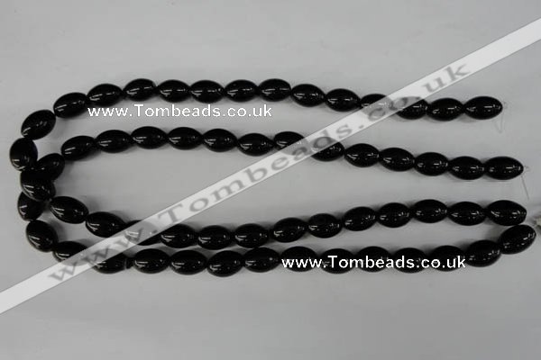 CBS202 15.5 inches 10*14mm rice blackstone beads wholesale