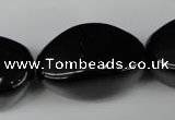 CBS222 15.5 inches 19*30mm nuggets blackstone beads wholesale