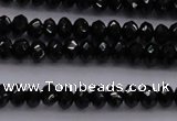 CBS512 15.5 inches 2*4mm faceted rondelle AA grade black spinel beads