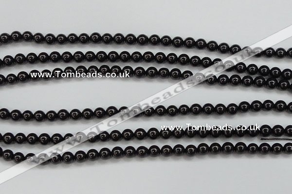 CBS551 15.5 inches 6mm round AA grade black spinel beads