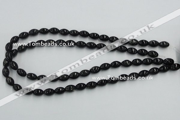 CBT05 16 inches 8*12mm rice natural biotite beads wholesale