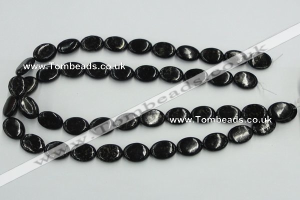 CBT09 16 inches 13*18mm oval natural biotite beads wholesale