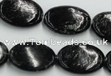 CBT10 16 inches 18*25mm oval natural biotite beads wholesale