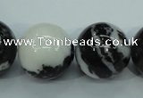 CBW108 15.5 inches 20mm round black & white jasper beads