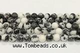 CBW174 15.5 inches 12mm round black & white jasper gemstone beads wholesale