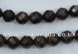 CBZ104 15.5 inches 8mm faceted round bronzite gemstone beads